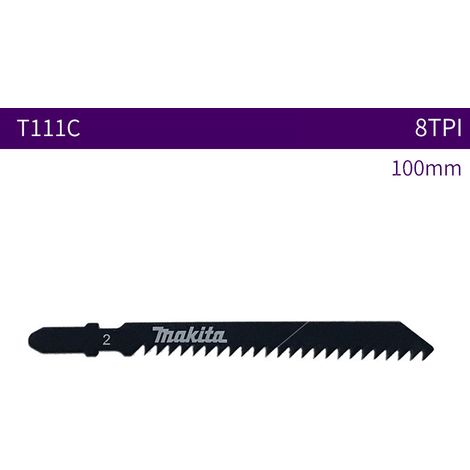 EASYCOMFORT MAKITA T111C Lame de scie à guichet Lame de scie courbe pour métal/bois/plaque Standard 100MM 8TPI (1/5)