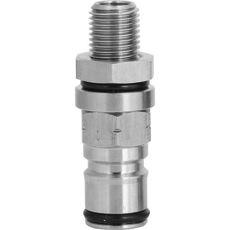 304 Edelstahl Bierfass-Kugelverschlussadapter mit Druckentlastungsventil, Zubehör für Heimbrauer (Gas) (1/5)