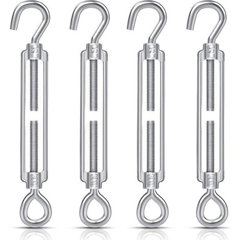 4 tendeurs de câble M6 en acier inoxydable Guirlandes lumineuses/Cordes de tente (1/5)