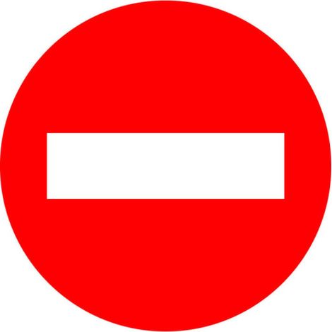 Señal reflectante Entrada prohibida de acero galvanizado SEKURECO 60 cm (1/3)