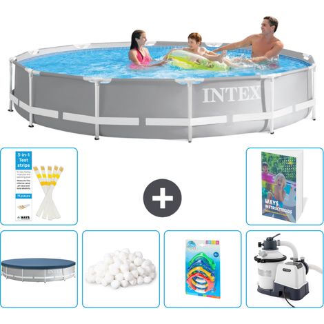 Prism Frame Pool Rund - 366x76 cm - 7-teilig S8