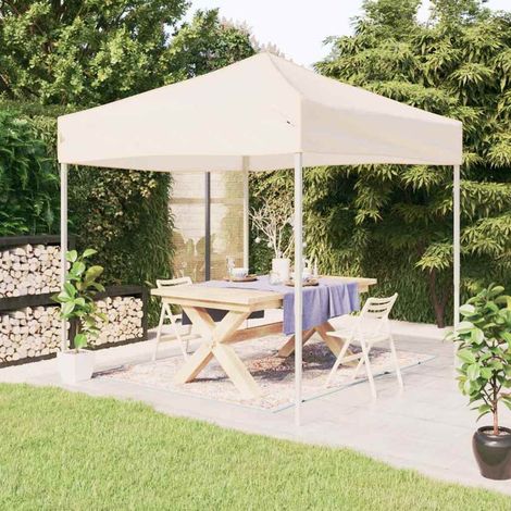 Tente de fête-Tente de réception pliable Crème 3x3 m (1/5)