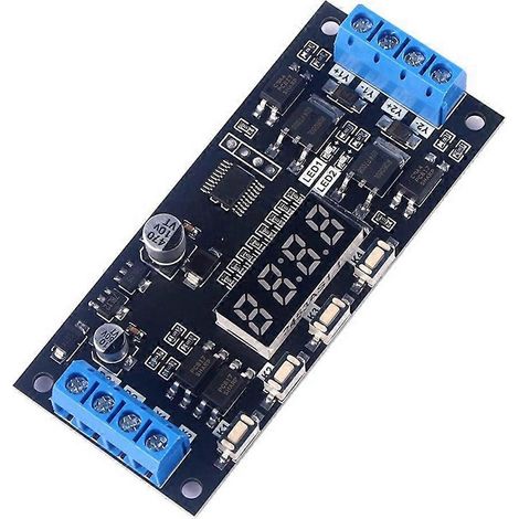 Circuit imprimé à double interrupteur haute puissance MOS LED avec temporisateur et LED (1/5)