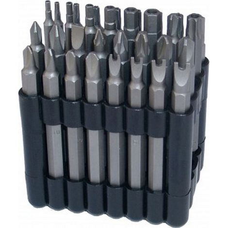 Assortiment de 32 embouts longs adaptes aux vis de securite pour visseuse (1/2)