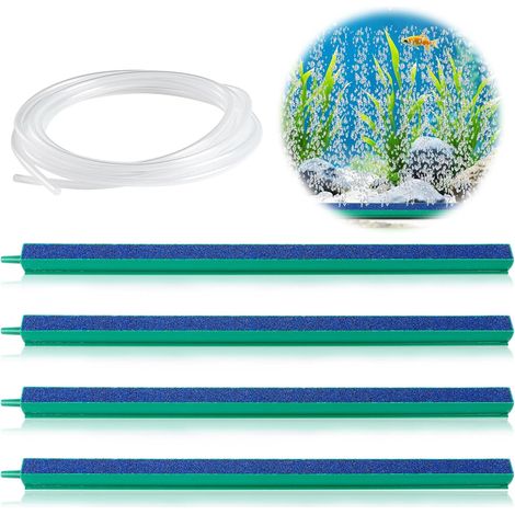 4 x 30 cm Aquarium Oxygen Diffuser with 2 m Hose for Fish, Shrimp and Hydroponic Plants (1/5)