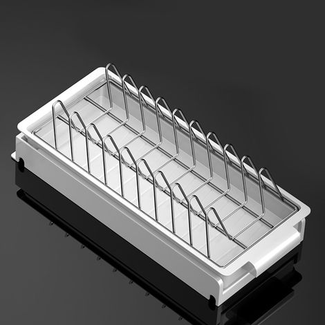 Égouttoir de cuisine coulissant pour placard intérieur, égouttoir à vaisselle, étagère de rangement (1/5)