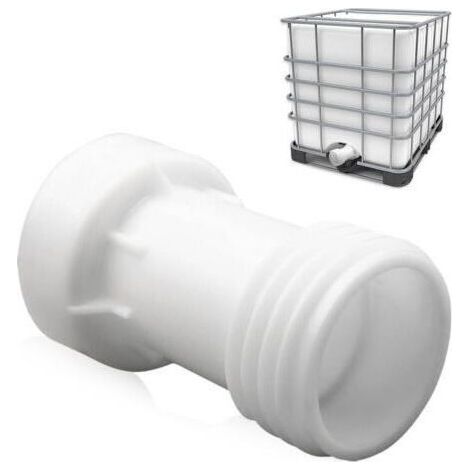 IBC Accessoire de Réservoir, Adaptateur IBC s60 x 6 Rallonge Entretoise 60mm Vanne Cuve 1000l Plastique Filetage Grossier Droit s60 x 6 Accessoire De Conteneur IBC Raccord Cuve (1/5)