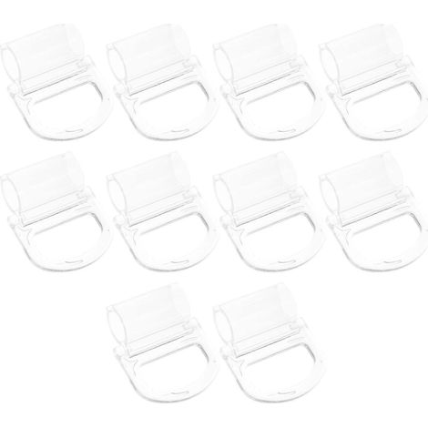 Lot de 10 tirettes transparentes pour stores enrouleurs, compatibles avec une tringle de 15 mm.-5.50X4.50X1.90CM-Transparent 1