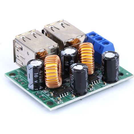 4-Port USB 5V 3A Kfz-Ladegerät Abwärtswandler 7-40V auf 5V (1/5)