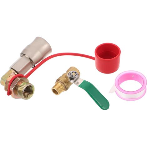 Raccord Haute Pression Raccord Rapide pour Coupleur Pneumatique, Adaptateur Haute Pression pour Camion, Tuyau de Compresseur, Installation Rapide, Étanche, Plastique et Cuivre (1/5)