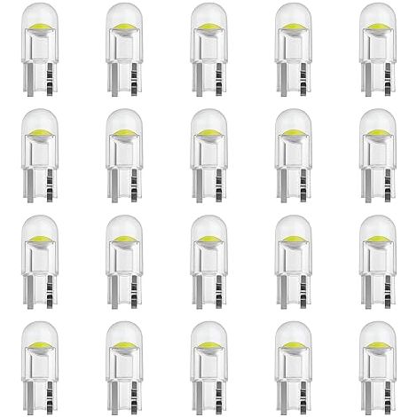 Ampoule LED Voiture - LED W5W T10 Éclairage Intérieur de Voiture Plafonnier Lumière de Porte Tableau de Bord Clignotant Feu de Position et Coffre (1/5)