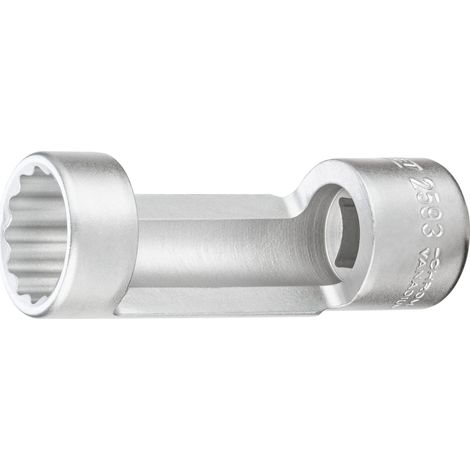 Insert pour clé à douille pour amortisseur (double hexagone) 2593-21 Carré creux 12,5 mm (1/2 pouce) Profil extérieur à double hexagone 21 mm HAZET