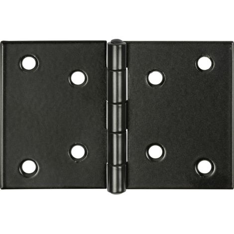 Vormann Scharnier breit Stahl 9 x 6 cm schwarz