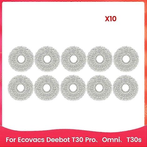 Lingettes de nettoyage pour aspirateurs robots Ecovacs Deebot T30 Pro, Omni, T30s et Ecovacs Combo X2 (1/5)