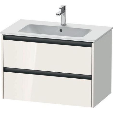 Duravit Ketho.2 Waschtischunterbau wandhängend, 2 Schubkästen, (1/4)
