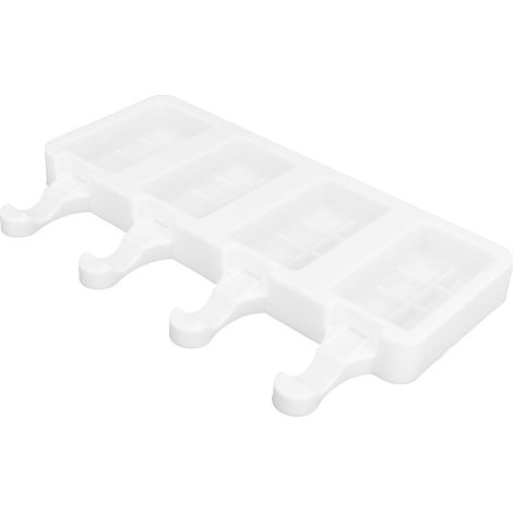 Moule à Glace Silicone 4 Cavités - Fabricant de Barres Glacées DIY - Ustensile de Cuisine