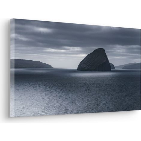 Komar Canvasbild Silver Sea - 30 x 60 cm - Bild auf Keilrahmen - Maritim (1/2)