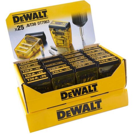 Dewalt Bitbox (Bitset) DT961, Torx 30 Bitsatz L 25 mm in Kunststoffbox 25-teilig