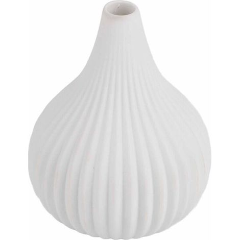 Vase céramique moderne simple table de décoration de table de bureau (petit blanc) (1/4)