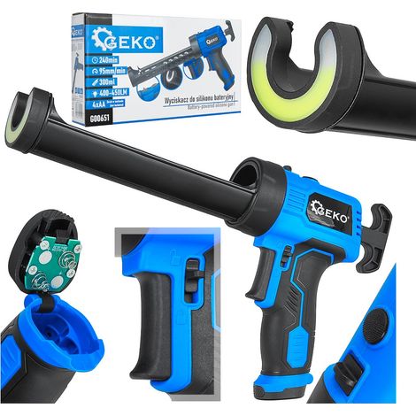 Akku-Silikonpistole geko g00651 LED-Beleuchtung ergonomisch