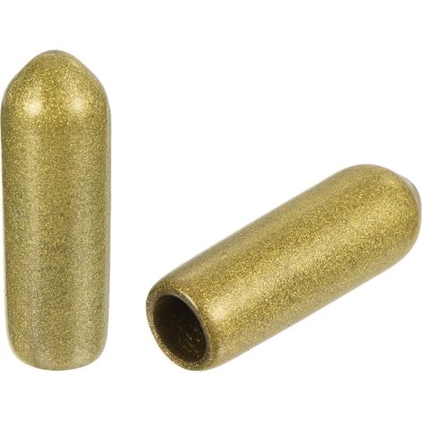 50pcs Embouts en Caoutchouc, 4.5 mm ID Vis Filetage Protecteur en PVC pour Vis Embouts de Protection Flexible pour Tube Métallique, Câbles, Fils, Tige, Écrou et Cache Boulon, Or (1/5)