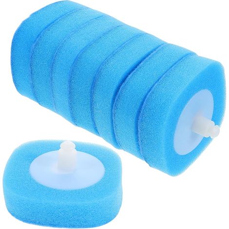 8 pièces Recharge Brosse Toilette Jetable Têtes Éponge de Remplacement (1/5)