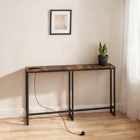 Console en melamina de Madera Acero 160 x 20 x 80 cm (1/5)