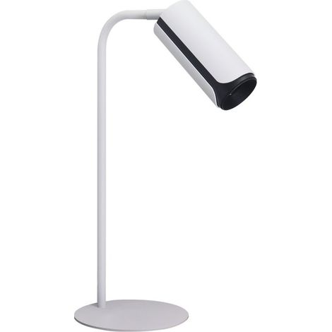 Lampe de table Gobi blanche sablée (1xGU10)
