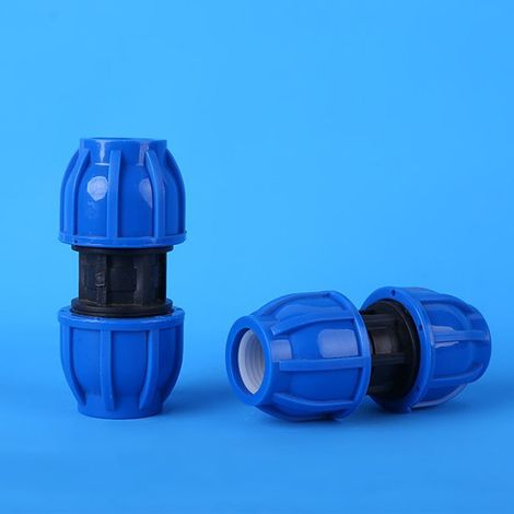 4Pcs PE Connecteur Droit En Plastique 25mm à 25mm Adaptateur De Tuyau D'eau Raccord Droit Raccord De Tuyau D'Eau Tube Raccords (1/5)