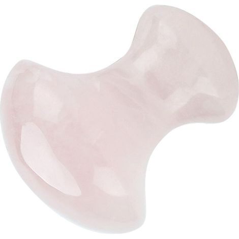 Pierre de Massage Visage en Quartz Rose Naturel, Forme Champignon pour Contour des Yeux et Soins de la Peau (1/5)