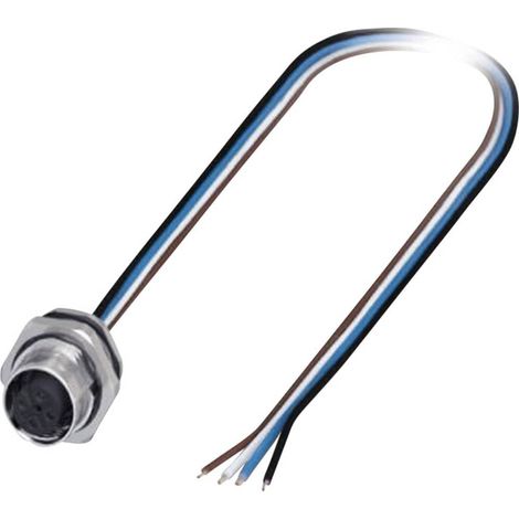 Phoenix Contact 1419632 Connettore da pannello per sensore o attuatore M12 Presa 0.50 m Numero di poli: 4 1 pz. (1/2)