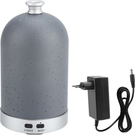 Diffuseur d'huiles essentielles 3D en verre 100ml, humidificateur ultrasonique avec lumière LED nocturne, prise UE 110-240V. (1/5)