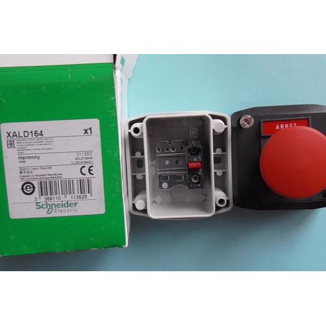 COUP DE POING ARRET D'URGENCE NC BOITIER SCHNEIDER XALD164