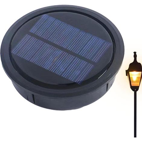 Pièces de rechange pour lampes solaires  Pièces de rechange supérieures avec couvercle de remplacement solaire LED 10,5 cm Étanche Couvercle de remplacement solaire Pièce de rechange