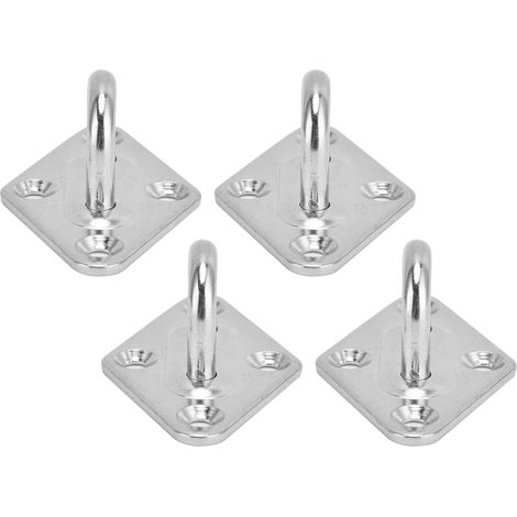 Lot de 4 crochets à œil en acier inoxydable 304, fixation plafond mural pour balançoire, hamac et décoration (1/5)
