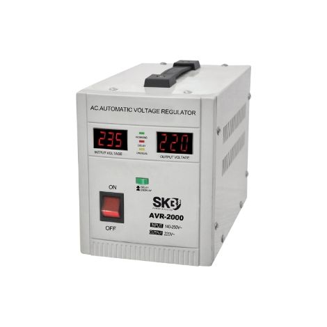 STABILIZZATORE ELETTRONICO DI TENSIONE 2000VA 1200W SKB