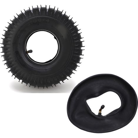 Tube intérieur pour pneu de scooter électrique 3.00‑4 avec valve coudée, kit de remplacement complet (1/5)