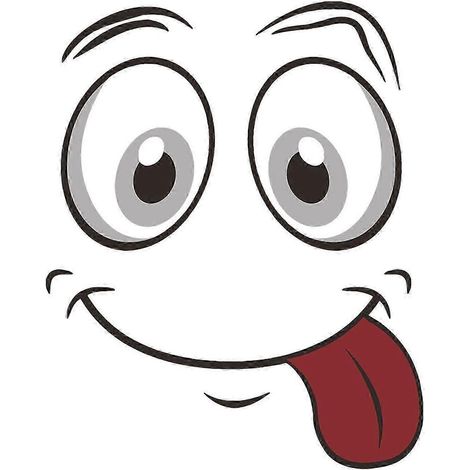 Autocollant de toilette amusant avec visage souriant, autocollant mignon pour couvercle de toilette. (1/5)