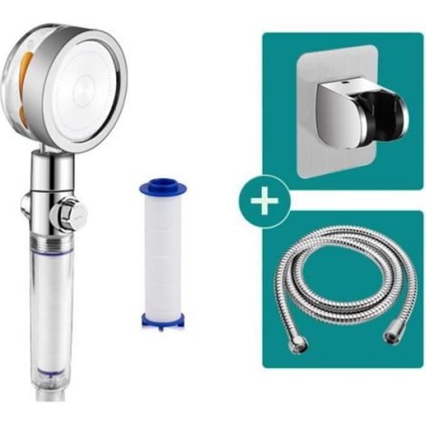 Pommeau De Douche - Rotatif 360° - Économie D Eau Micro-Jets - Haute Pression - Pour Salle De Bain - 1 Pièce (1/5)