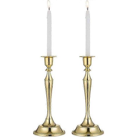Ensemble de 2 chandeliers en métal doré en forme de sablier (2 grands modèles) ZOWHBYV (1/4)