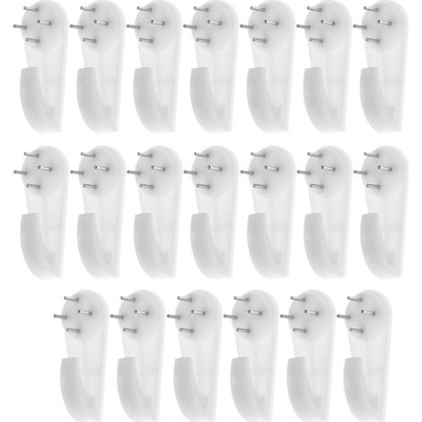 20 Crochets De Montage Mural Dur Pour Plaques De Cadre Photo Suspendues XL (1/5)