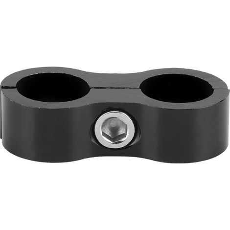 8AN Raccord Séparateur de Tuyau en Alliage d'Aluminium, Adaptateur Accessoire pour Ligne de Carburant/Huile/Frein/Gaz, Noir (1/5)