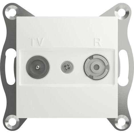 SCHNEIDER ELECTRIC PRISE TERMINALE TV, RADIO ASFORA BLANC (RAL 9003) EPH3300721D (1/5)