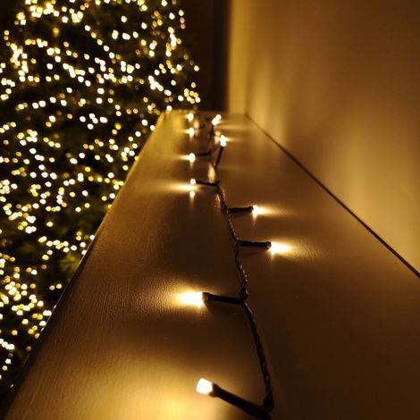 720 LED 57.5m Premier Christmas Outdoor 8 Function Timer Lights in Vintage Gold (1/5)