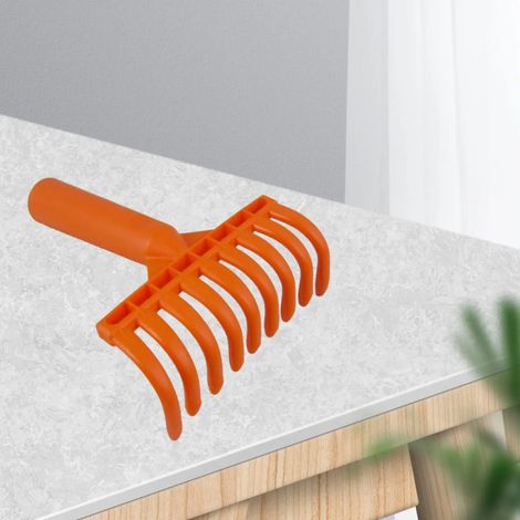 Petit râteau à feuilles de jardin, râteau à main à griffes, léger, ergonomique et réutilisable, outil pour ramasser les feuilles et nettoyer les plantes. (1/5)