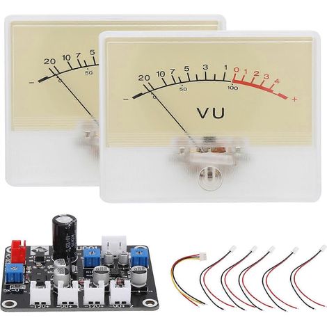 TS-DB90R 2 Stück DB-Meter-Treiberplatine, Audio-Leistungspegel-VU-Testerkopf mit Hintergrundbeleuchtung (1/4)