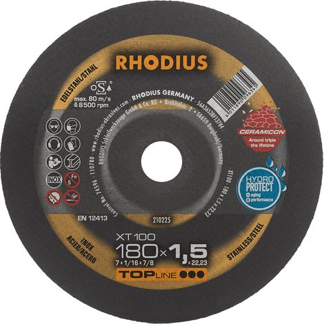 RHODIUS XT100, 25 Stück, 180 x 1,5 mm, Trennscheibe (1/3)
