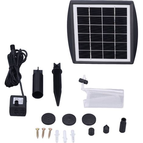 Pompe à Palette Solaire Submersible pour Bassin de Jardin, Fontaine Extérieure et Aquarium (1/5)