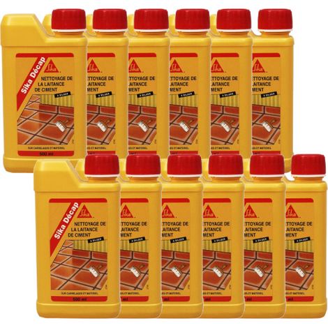 Set von 12 Zementmilchentfernern - SIKA Décap - Ambré - 500ml (1/3)