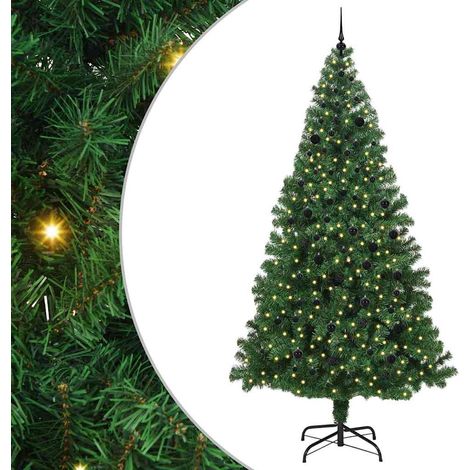 Sapin de Noël  Arbre de Noël artificiel Vert 240 cm PVC, Acier et Plastique (1/5)